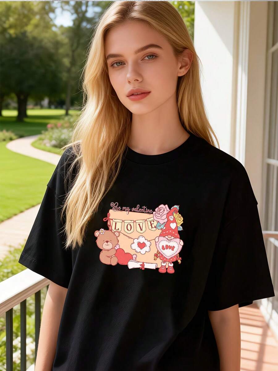 Women T-Shirts - Black - View 1