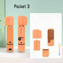 适用于 Osmo Pocket 3/Xtra Muse 相机的柔软硅胶保护套，带屏幕保护膜和麦克风，轻巧防刮，适合旅行、Vlog 和日常拍摄 - 粉色 - 查看 18