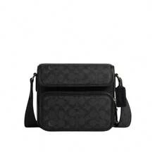 Bolso bandolera para hombre con estampado del logo de Coach CZ396QBMI5 - Negro carbón/Negro CZ396QBMI5 - Ver 8
