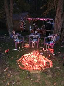 90cm Fluoreszierende Halloween Skelett Dekoration, Ganzkörper leuchtendes verstellbares Gelenk Skelett, Kunststoff Horror Hängedekoration, geeignet für Innen-/Außenbereich Garten, Terrasse, fluoreszierend grüne Skelett Figur, wiederverwendbare Halloween Themen Veranstaltung Dekoration, Halloween Dekoration, Halloween Deko, Halloween Party Zubehör - mehrfarbig - Übersicht 9