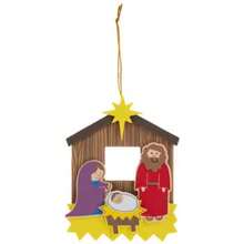 Christmas Nativity Manger Scene Ornament Craft Kit - Makes 24 - As Pic - View 4