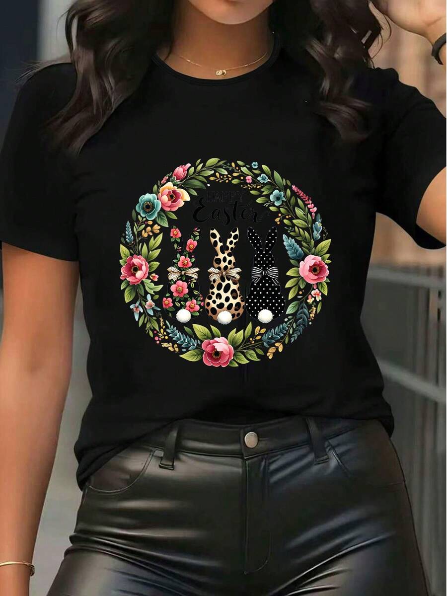 Women T-Shirts - Black - View 1