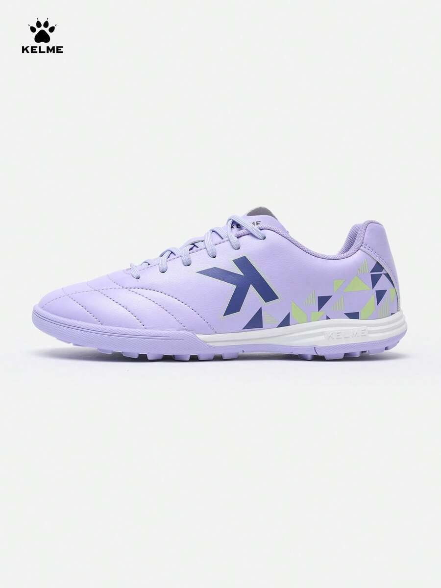 KELME Men's Football Shoes Sports Training TF Turf Cleats Anti-Slip Professional Match Shoes - Purple - View 1