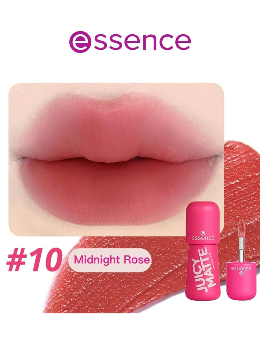 Essence Glow 保濕 Bobo 唇泥搭配 Boscia 唇釉，滋潤保濕 - #10 午夜玫瑰 2.6g