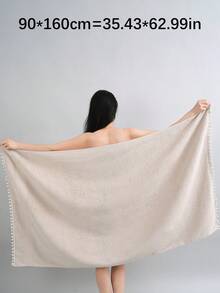QIBHI Bộ 1/3/8 khăn bông 100% viền satin, mềm mại, thích hợp cho phòng tắm, khách sạn, phòng tập thể dục, du lịch, làm quà tặng, salon, thể thao, ngoài trời, bãi biển, trường học, chuẩn bị năm học mới, phụ kiện du lịch, đồ dùng thiết yếu tại nhà. - Màu Khaki - Xem 11
