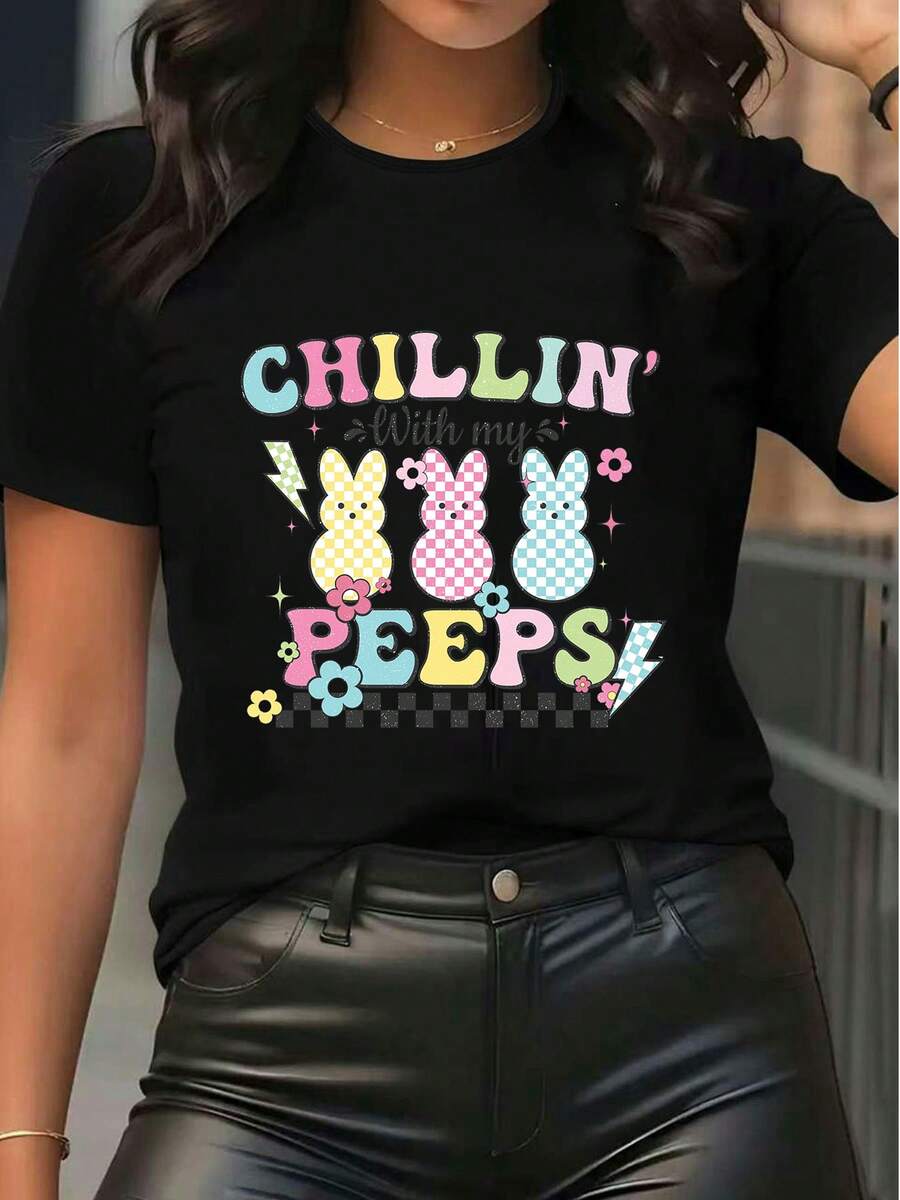 Women T-Shirts - Black - View 1