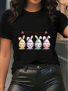 Women T-Shirts - Black - View 1