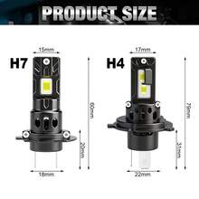 TOAUTO 2入 H7 LED 車頭燈燈泡 120W 30000LM 6000K 白光 9核 3570 晶片 超亮汽車大燈燈泡 - A - 查看 8