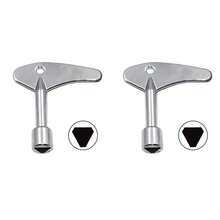 1/2 pièces Clé triangulaire intérieure simple Clé d'ascenseur Clé de vanne de compteur d'eau triangulaire intérieure - A - Voir 9