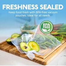Avid Armor Bolsas selladoras al aspiradora Resistentes, sin BPA, cámaras precortadas para conservación de alimentos, almacenamiento de congelador, Sous Vide y más, 250 unidades 10 x 13 Bolsas de - como en la imagen - Ver 2