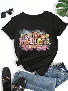Women T-Shirts - Black - View 5