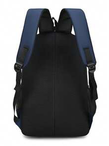 SHILAN Water Resistant Sports Motorcycle Print Backpack Mesh Padded Shoulder Straps Dual Side Mesh Pockets Multi Layer Student Travel Rucksack - Multicolor - View 4