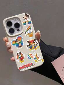 Disney | 50 miếng nhãn dán hoạt hình dễ thương Mickey Mouse và bạn bè Minnie Goofy cầu vồng vui vẻ, nhãn dán DIY cho ô tô, nhật ký, sổ lập kế hoạch, vali, điện thoại, laptop, sổ tay, bình nước, hành lý, ván trượt, graffiti, quà tặng vui nhộn cổ điển cho ngày Lễ Tạ ơn, Giáng sinh, sinh nhật, năm mới, tiệc trường học, thiệp chúc mừng, trang trí, nhà cung cấp - 1 Set - Xem 6