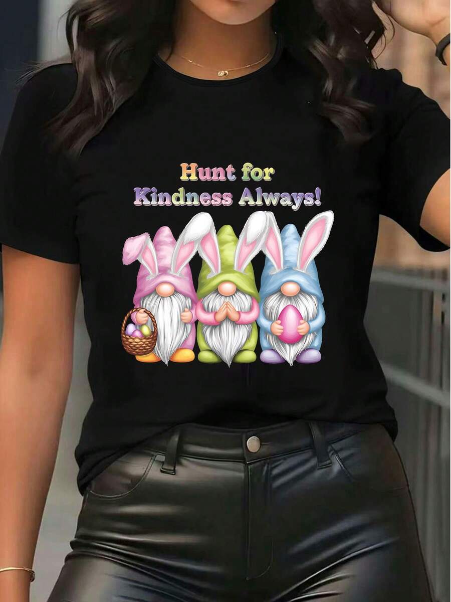 Women T-Shirts - Black - View 1