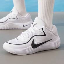 Nike Precision 8緩震貼合透氣男子籃球鞋 - 白色/黑色 - 查看 11
