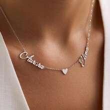 Custom 2-5 Multiple Names Personalized Family Name Necklace, Floating Names, Gift For Mom - Multicolor - View 6