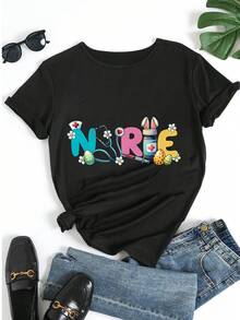 Women T-Shirts - Black - View 5