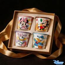 Disney Mickey Minnie Donald Daisy 4pcs Ceramic Mug Set, Cute Cartoon Coffee Cups With Gift Box, Ramadan Eid Gift Idea, Heat-Resistant Tea Water Milk Daily Water Cups - Multicolor - View 11