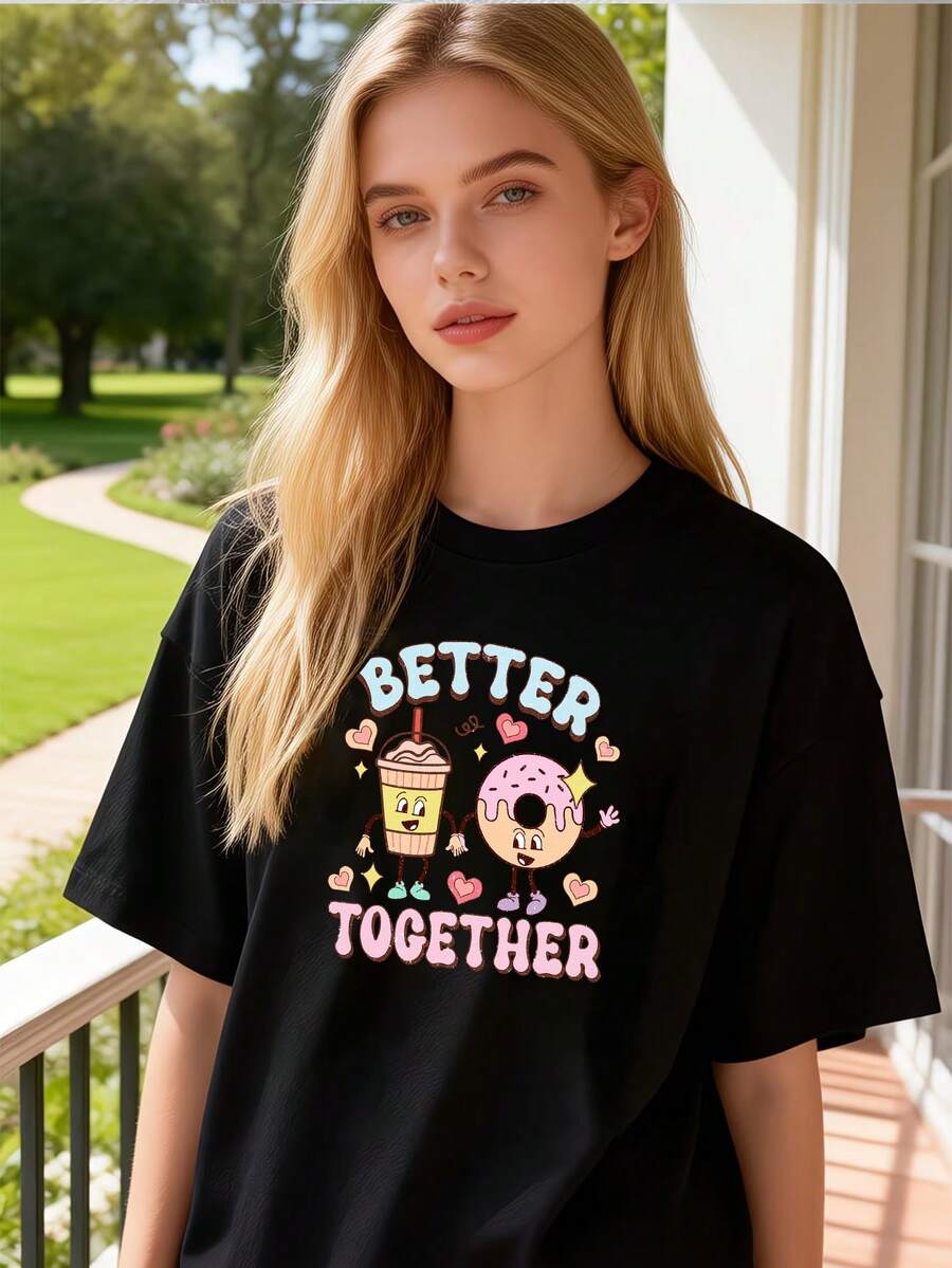 Women T-Shirts - Black - View 1