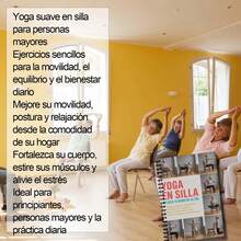 1 cuốn sổ lập kế hoạch yoga ngồi và rèn luyện sự linh hoạt, sổ theo dõi thói quen hàng ngày, văn phòng phẩm thẩm mỹ cho sức khỏe người cao tuổi - Sách yoga phiên bản tiếng Tây Ban Nha của Gray - Xem 5
