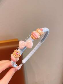 1pc Cute Cartoon Headband With Anti-Slip Strip, Toothed Decorative Hair Clip, Anti-Slip Function Hair Accessory, Cartoon Headpiece - Multicolor - View 8