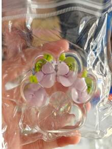 1個透明亮片液體貓爪捏捏樂玩具，珠子填充透明果凍麻糬擠壓紓壓玩具，趣味減壓捏捏樂，兒童青少年生日禮物派對小禮物(隨機發貨圖中所有款式) - 綠色 - 查看 9