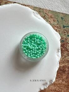 1 chai hạt vi hạt màu huỳnh quang mini trang trí nail art, phụ kiện đơn giản đa năng dễ phối đồ - Nhiều màu - Xem 24