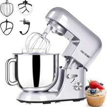 CHEFTRONIC 7-Quart Tilt-Head Stand Mixer - 650W 6-Speed, Multifunctional Kitchen Stand Mixer With Dough Hook, Whisk, Food Mixing Paddle And Butter Paddle - US A Type Plug(110-127V) - View 12