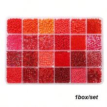 1 Box Of Rice Beads, Tube Beads,And Cat Eye Round Beads Combination Set, DIY Craft Beads Box Set - Pack Suitable For Jewelry Making,120g/Box,Small & Beads With Mixed Colors & Styles, For Earring Crafting, Rich Variety For Making Supplies,24-Grid Storage Box/Jewelry Making Kit/Loose Beads For Bracelets/Necklaces Crafts - Box - View 11