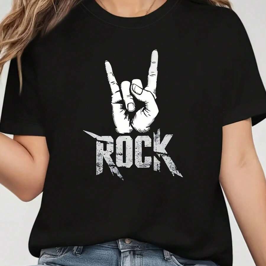 Camiseta para Parejas con Diseño de Osito de Trapo y Corazón - Negro - Ver 1
