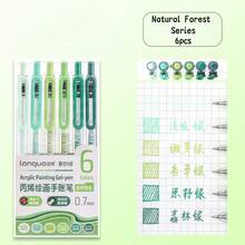 6/18pcs Acrylic Painting Gel Pen, Retractable Style 0.7mm Fine Nib, For Painting Drawing Marking Writing, Adult Coloring Art Tools, Student Back To School Gift - D200 - View 18