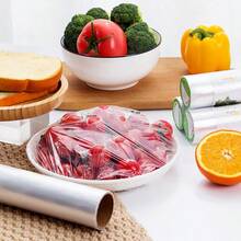 1/2pcs Cling Film - Easy Tear, Heat Resistant Packaging, Suitable For Kitchen And Restaurant, Disposable Snack And Fruit Cover Film Cling Film Essential Kitchen Storage Accessory - Multicolor - View 4