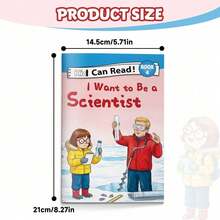 Libro de escritura del sueño profesional, cuaderno de lectura temprana con tema de científico con páginas prácticas y ligeras para el aula y el estudio en el hogar - Cuaderno de lectura sobre sueños profesionales - Ver 4