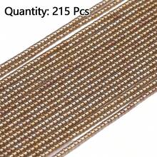 215顆 2mm 多色迷你玻璃種子珠 DIY 珠寶製作項鍊、手鍊、耳環手工串珠配件材料 - DIY串珠 - 查看 22