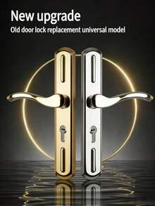 Stainless Steel Silent Lock Silent Stainless Steel Door Lock – A User-Friendly And Secure Design For Bedrooms, Bathrooms, And Interior Doors.Suitable For Bedroom Doors And Ordinary Room Doors; It Is A Universal Type Of Door Handle. - Multicolor - View 5