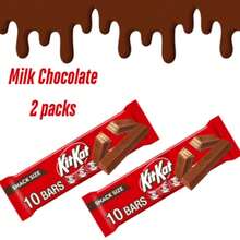 KIT KAT Crisp Wafers In Milk Chocolate Snack Size Candy Bars, 10-Pack, Pack Of 2 - Chocolate - View 1