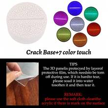 1pc 7-Color Color-Changing Balloon Bear 3D Acrylic Night Light, USB Powered LED Decorative Table Lamp, Cute Cartoon Animal Desk Ornament, Soft Light Bedroom Atmosphere Lamp, Exquisite Gift For Children's Day, Birthday, Holiday - 7colors - View 7