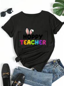 Women T-Shirts - Black - View 5