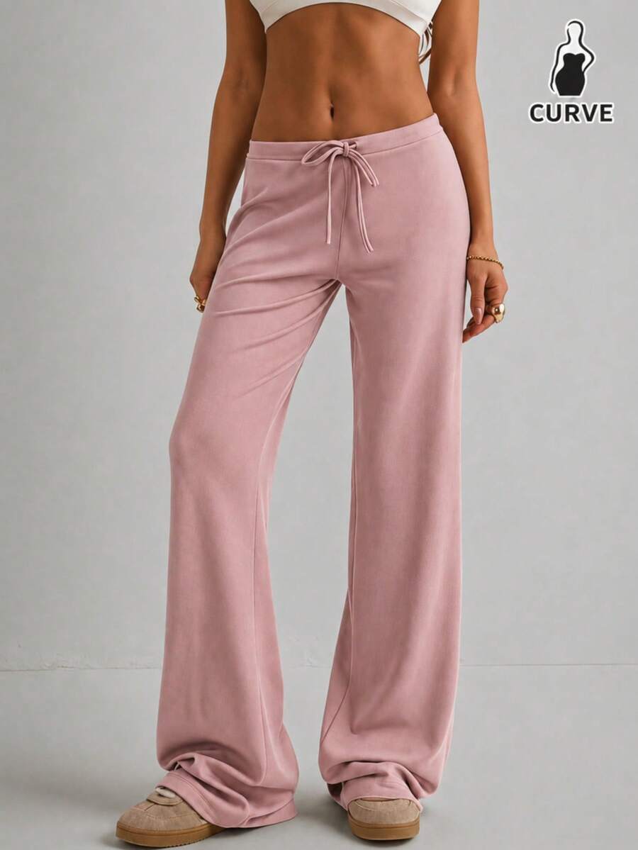 Women's Solid Color Casual Versatile Daily Wear Pants - Rusty Rose - View 1