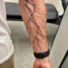 1 Peça Adesivo de Tatuagem Temporária à Prova d'Água para o Braço - Design de Veia Realista, Arte Corporal Duradoura para Homens e Mulheres, Design de Tatuagem Realista |Aparência de Vaso Sanguíneo|Arte de Tatuagem Detalhada, Suprimentos de Tatuagem - Halloween - Visão 4