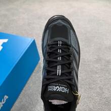 HOKA ONE ONE 男女款春夏 Mafate 2 戶外休閒鞋 MAFATE SPEED 2 緩震跑鞋 透氣輕量 - 黑色/城堡灰 - 查看 11