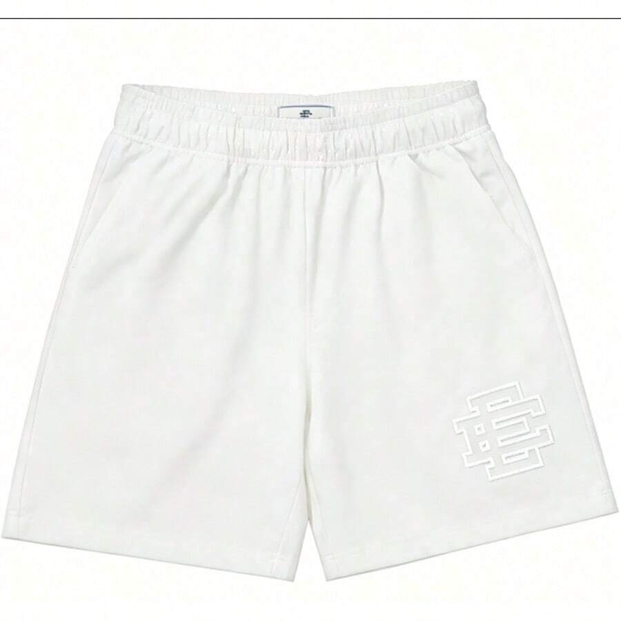EE Basic Summer Running Shorts Men Sport Fitness Shorts Training Quick Dry Gym Men Shorts Jogger Gym Shorts Men,1pac - 白色 - 查看 1