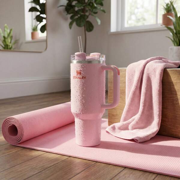 Aesthetic Shimmery Winter Berry STANLEY 40oz Quencher H2.0 Flowstate™ High‑End Tumbler Double‑Wall Thickened Insulation Anti‑Condensation Exclusive Color Must‑Have For Student Commute Stylish Straw Cup For Women Best Friend Couple Gift
