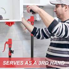 2 Pack Cabinet Jacks For Installing Cabinets Telescopic Thir - Red - View 5