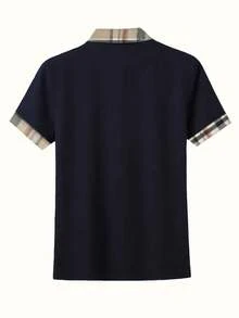 Fashionable Casual Top For Women - 海軍藍 - 查看 2