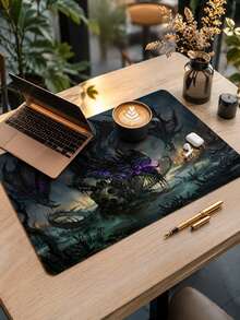 Almohadilla para teclado, almohadilla de escritorio o almohadilla para libros, adecuada para jugadores, uso en oficina y dormitorio, entornos de computadora, oficina y juegos, regalo para jugadores, compatible con ratón y trackball. - Ver 7