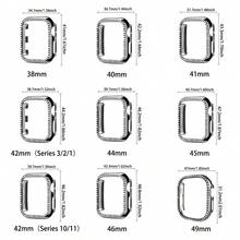 BEIMUSON Diamond Watch Case Protector For Apple Watch 42mm 46mm 49mm 41mm 45mm 44mm 40mm 38mm Shiny Anti-Collision Protective Shell Compatible With Series Ultra SE 11/10/9/8/6/5/4/3/2/1 - Multicolor 2 - View 3