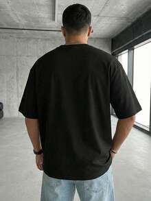 Unisex T-Shirt, 100% Cotton, Regular Fit, With Graphic Print, Short Sleeves, Casual Style, Summer Streetwear, Urban Style, Printed Top, Vintage Fashion, Soft And Breathable. - 玫紅色 - 查看 3