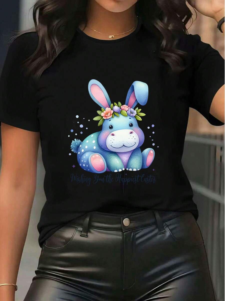 Women T-Shirts - Black - View 1