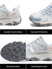 CAMEL CROWN Women's sports hiking shoes, new spring and summer sports shoes, versatile, breathable, casual, wear-resistant outdoor hiking shoes - 天空藍 - 查看 4